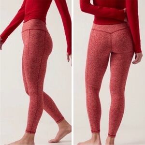 Athleta Women's Red Salutation Stash Highrise Leggings